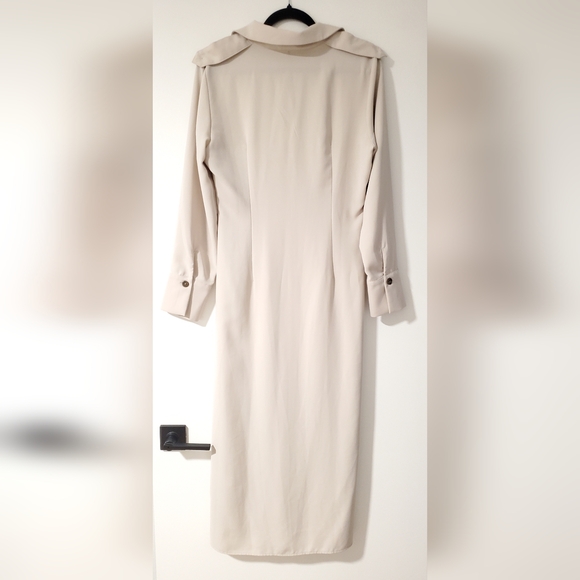 ZARA DRAPED WAIST MIDI DRESS - Picture 11 of 11